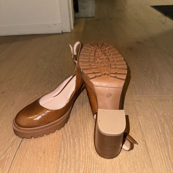LODI Love Tan Slingback Platform Heels - Picture 7 of 7